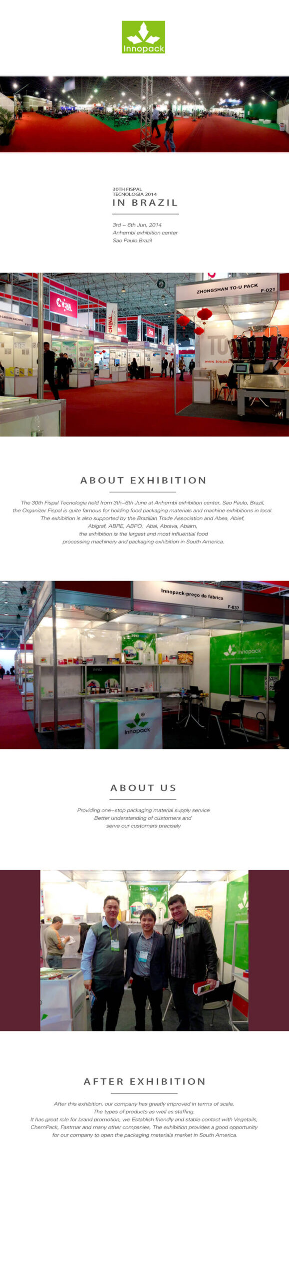 The exhibition in Brazil - Innopack