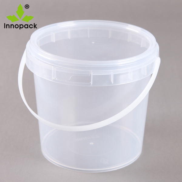 1L clear PP printed plastic beach pail with handle - Innopack