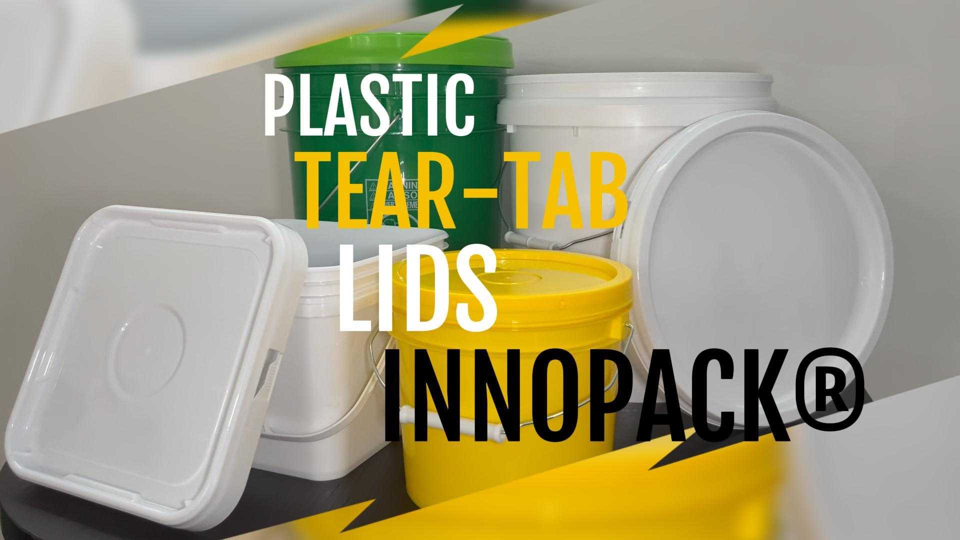 Innopack® Tear-Tab Plastic Pail Lids for Sealed Container Packaging ...